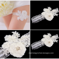 Elegant bridal sexy garter women leg garter for wedding Girl white satin garter